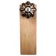 2 Pieces Black And Golden Leaf Big Melon Ceramic Wooden Door Stopper